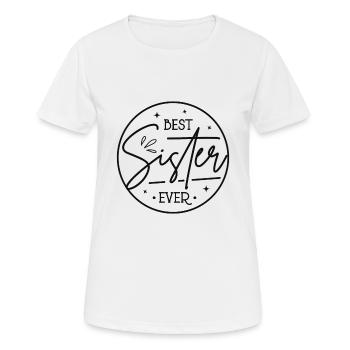 Beste Schwester - Frauen T-Shirt atmungsaktiv - Weiß - Vorne - AI Model Female 172 dark (172cm)