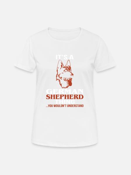German shepherd dog - Women's Breathable T-Shirt - white