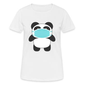 Panda - Frauen T-Shirt atmungsaktiv - Weiß - Vorne - AI Model Female 172 dark (172cm)
