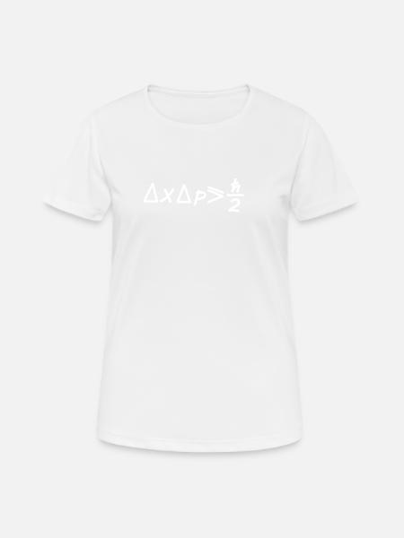 Quantum Mechanics Uncertainty - Physicist - Women's Breathable T-Shirt - white