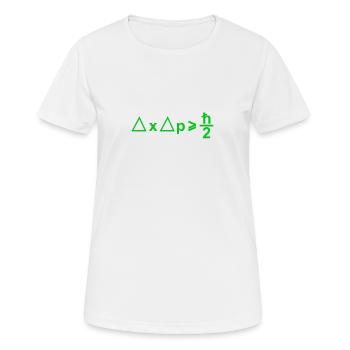 Heisenberg uncertainty relation 3 - physicists - Women's Breathable T-Shirt - white - Front - AI Model Female 172 dark (172cm)