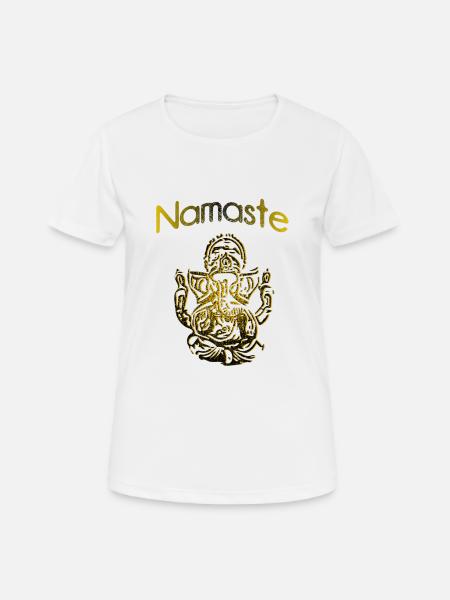 Namaste Ganesha - Women's Breathable T-Shirt - white