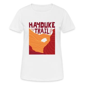 Hayduke Trail - Utah to Arizona - T-shirt respirant Femme - blanc - Devant - AI Model Female 172 dark (172cm)
