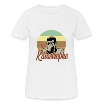 Alter Katastrophe Vintage Style - Frauen T-Shirt atmungsaktiv - Weiß - Vorne - AI Model Female 172 dark (172cm)