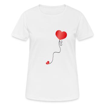 In mir schlagen zwei Herzen Babybauch Umstandsmode - Frauen T-Shirt atmungsaktiv - Weiß - Vorne - AI Model Female 172 dark (172cm)