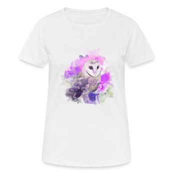 Chouette - T-shirt respirant Femme - blanc - Devant - AI Model Female 172 dark (172cm)