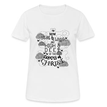 Bible verset Bible - T-shirt respirant Femme - blanc - Devant - AI Model Female 172 dark (172cm)