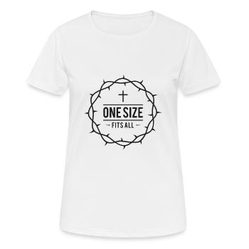 Christian - crown of thorns - Women's Breathable T-Shirt - white - Front - AI Model Female 172 dark (172cm)