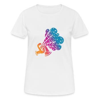 Graffitis Streetart Comic Vintage - T-shirt respirant Femme - blanc - Devant - AI Model Female 172 dark (172cm)