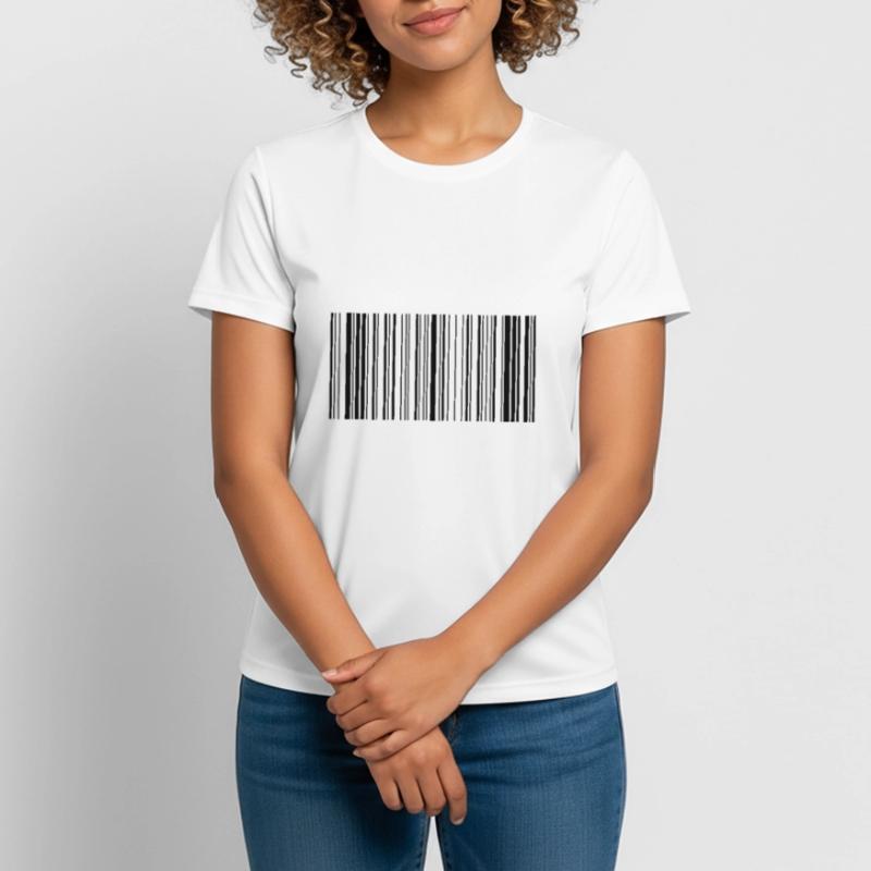 Barcode scancode scanner scanning strokes gift Women's Breathable T-Shirt