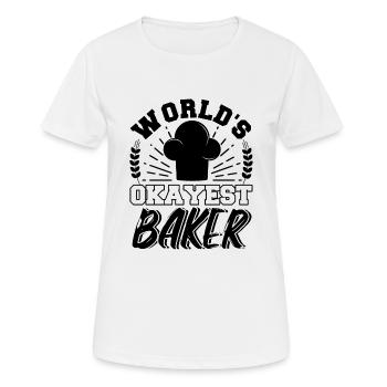 Le meilleur boulanger du monde - T-shirt respirant Femme - blanc - Devant - AI Model Female 172 dark (172cm)