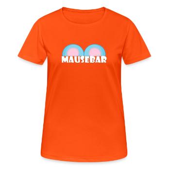 Kosename Mausebär Geschenkidee - Frauen T-Shirt atmungsaktiv - Neonorange - Vorne - AI Model Female 172 dark (172cm)
