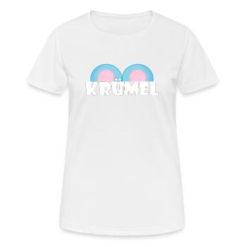 Kosename Krümel Geschenkidee - Frauen T-Shirt atmungsaktiv - Weiß - Vorne - AI Model Female 172 dark (172cm)