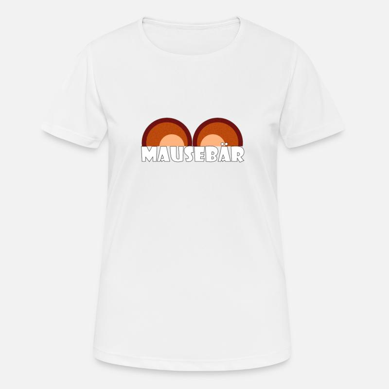 Kosename Mausebär Geschenkidee - Frauen T-Shirt atmungsaktiv - Weiß