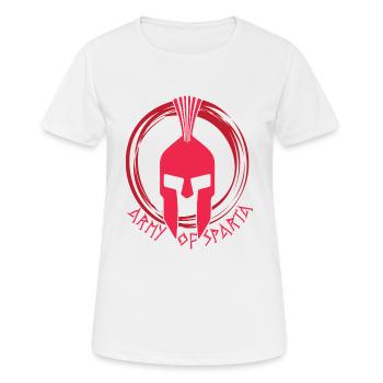 Sparta helmet Troy - Women's Breathable T-Shirt - white - Front - AI Model Female 172 dark (172cm)