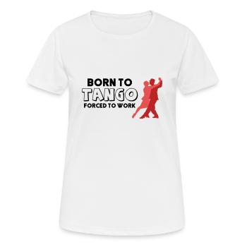 Tango - Frauen T-Shirt atmungsaktiv - Weiß - Vorne - AI Model Female 172 dark (172cm)
