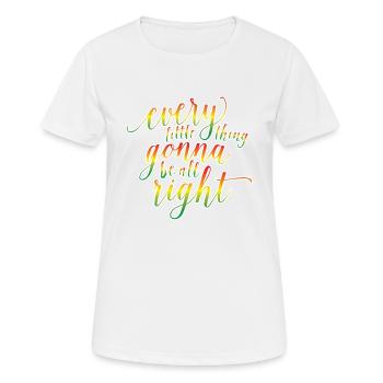 Reggae Rasta Dread Jamaika - Frauen T-Shirt atmungsaktiv - Weiß - Vorne - AI Model Female 172 dark (172cm)