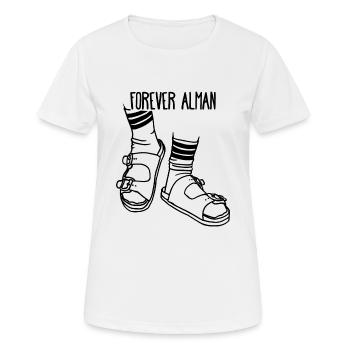 Un super cadeau d'Alman pour les Allemands - T-shirt respirant Femme - blanc - Devant - AI Model Female 172 dark (172cm)