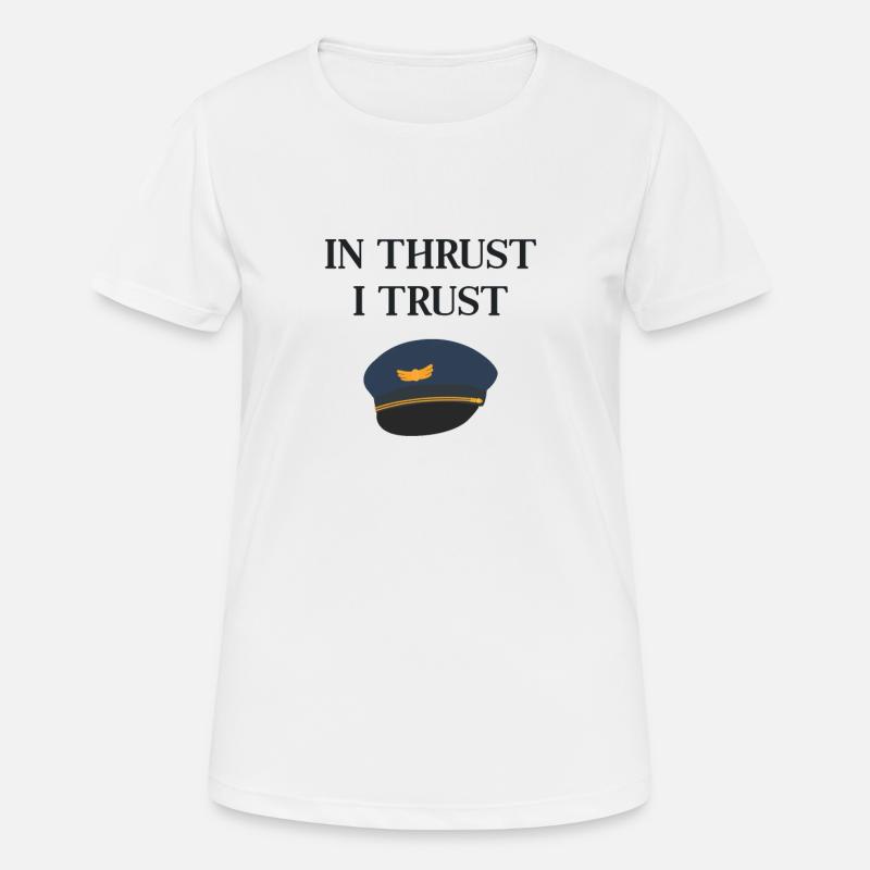 Pilot - Frauen T-Shirt atmungsaktiv - Weiß