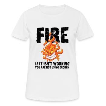 Rpg Meme Wizard Magician Classe Drôle RPG - T-shirt respirant Femme - blanc - Devant - AI Model Female 172 dark (172cm)