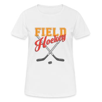 Hockey sur gazon - T-shirt respirant Femme - blanc - Devant - AI Model Female 172 dark (172cm)