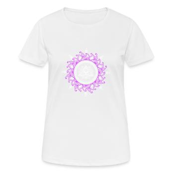 Troisième oeil - T-shirt respirant Femme - blanc - Devant - AI Model Female 172 dark (172cm)