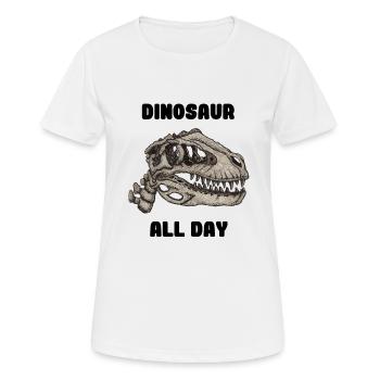 Dinosaur - Women's Breathable T-Shirt - white - Front - AI Model Female 172 dark (172cm)