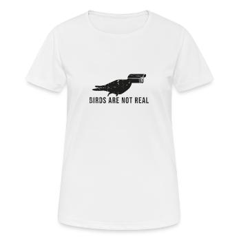Verschwörungstheorie Überwachung Vogel Kamera - Frauen T-Shirt atmungsaktiv - Weiß - Vorne - AI Model Female 172 dark (172cm)