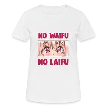 Drôle otaku anime manga gag - T-shirt respirant Femme - blanc - Devant - AI Model Female 172 dark (172cm)