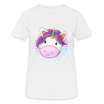Cute unicorn picture - Women's Breathable T-Shirt - white - Front - AI Model Female 172 dark (172cm)