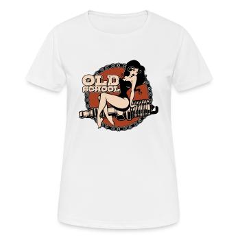 Pinup vintage rockabilly - Women's Breathable T-Shirt - white - Front - AI Model Female 172 dark (172cm)