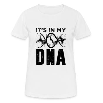 C'est dans mon ADN Stock Forex Commodity Trader - T-shirt respirant Femme - blanc - Devant - AI Model Female 172 dark (172cm)