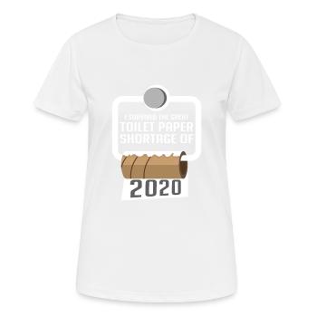 Papier hygiénique cadeau drôle de personne drôle - T-shirt respirant Femme - blanc - Devant - AI Model Female 172 dark (172cm)