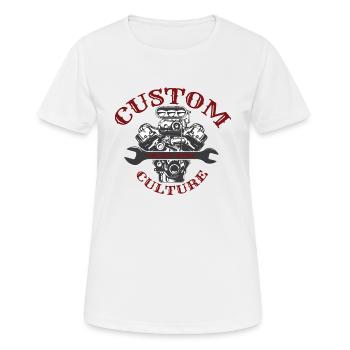 V8 Motor USA - Frauen T-Shirt atmungsaktiv - Weiß - Vorne - AI Model Female 172 dark (172cm)