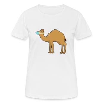 camel - Women's Breathable T-Shirt - white - Front - AI Model Female 172 dark (172cm)
