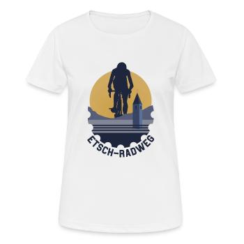 Adige bike path - Women's Breathable T-Shirt - white - Front - AI Model Female 172 dark (172cm)