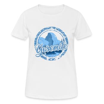Yosemite Sky Blue - T-shirt respirant Femme - blanc - Devant - AI Model Female 172 dark (172cm)