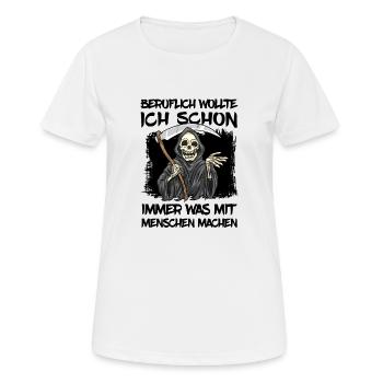 Sensenmann - Frauen T-Shirt atmungsaktiv - Weiß - Vorne - AI Model Female 172 dark (172cm)