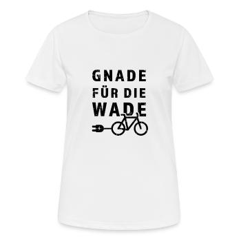 E-bike - Frauen T-Shirt atmungsaktiv - Weiß - Vorne - AI Model Female 172 dark (172cm)