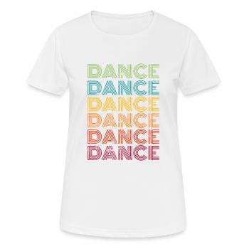Danse vintage - T-shirt respirant Femme - blanc - Devant - AI Model Female 172 dark (172cm)
