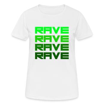 Vert rave - T-shirt respirant Femme - blanc - Devant - AI Model Female 172 dark (172cm)