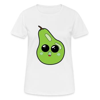 poire douce - T-shirt respirant Femme - blanc - Devant - AI Model Female 172 dark (172cm)