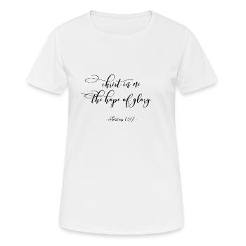 Faith & Christian clothes - Women's Breathable T-Shirt - white - Front - AI Model Female 172 dark (172cm)