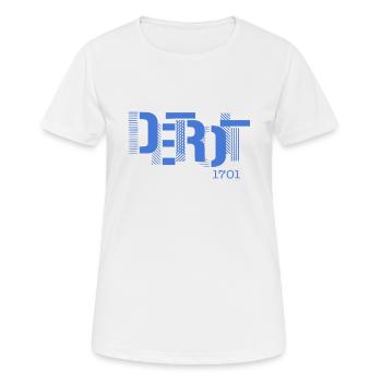 Detroit Streetart - Frauen T-Shirt atmungsaktiv - Weiß - Vorne - AI Model Female 172 dark (172cm)