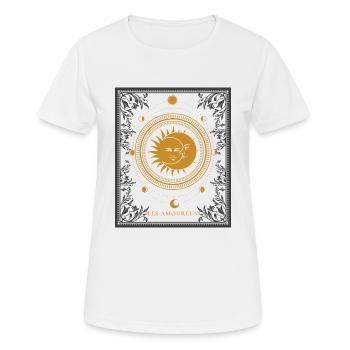 T-Shirt Horoskop Liebhaber Geschenk Humor - Frauen T-Shirt atmungsaktiv - Weiß - Vorne - AI Model Female 172 dark (172cm)