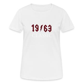 Top 1963 Geburtstag Rock Classic Geschenk Design - Frauen T-Shirt atmungsaktiv - Weiß - Vorne - AI Model Female 172 dark (172cm)