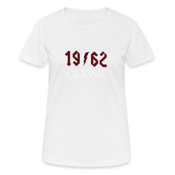 Top 1962 Geburtstag Rock Classic Geschenk Design - Frauen T-Shirt atmungsaktiv - Weiß - Vorne - AI Model Female 172 dark (172cm)