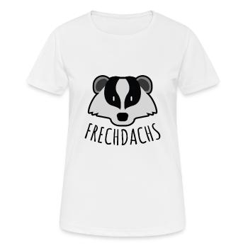 Frechdachs Tier Zoo - Frauen T-Shirt atmungsaktiv - Weiß - Vorne - AI Model Female 172 dark (172cm)