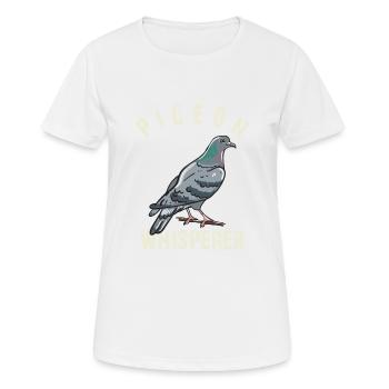 Pigeon Whisperer - Women's Breathable T-Shirt - white - Front - AI Model Female 172 dark (172cm)