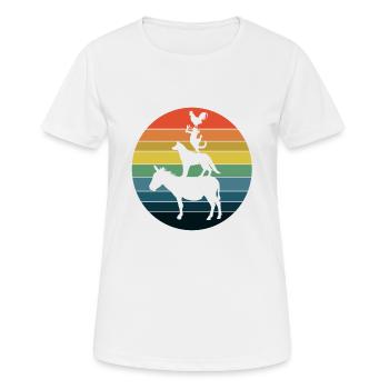 Bremer Stadtmusikanten - Frauen T-Shirt atmungsaktiv - Weiß - Vorne - AI Model Female 172 dark (172cm)